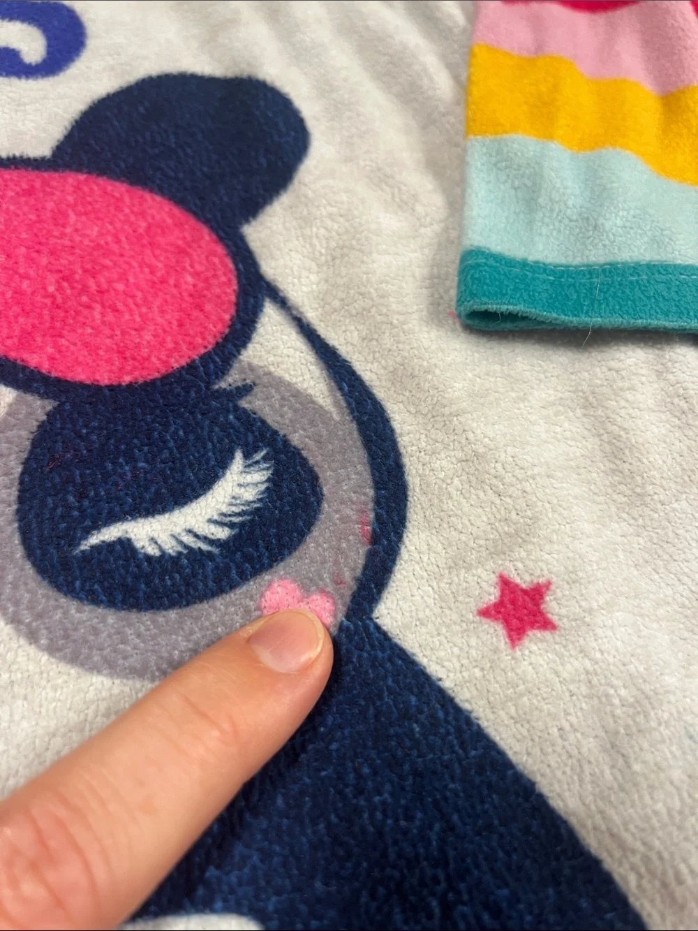 🍀6/$20 Love Naps Panda Rainbow Nightgown - Colorful Striped Sleeves